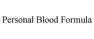 PERSONAL BLOOD FORMULA 