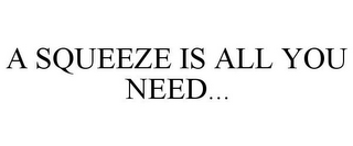 A SQUEEZE IS ALL YOU NEED... 