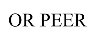 OR PEER 