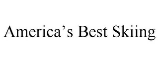 AMERICA'S BEST SKIING 