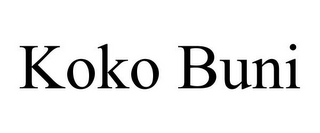 KOKO BUNI 