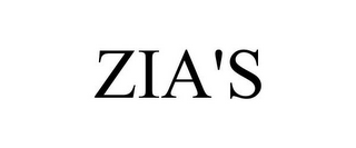 ZIA'S 