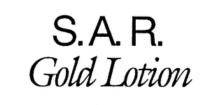 S.A.R. GOLD LOTION 