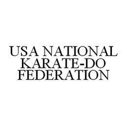 USA NATIONAL KARATE-DO FEDERATION 