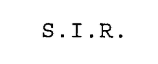 S.I.R. 