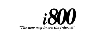I800 "THE NEW WAY TO USE THE INTERNET" 