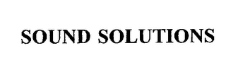 SOUND SOLUTIONS 