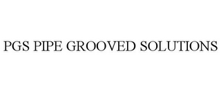 PGS PIPE GROOVED SOLUTIONS 
