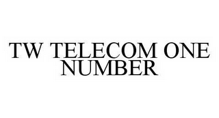 TW TELECOM ONE NUMBER 