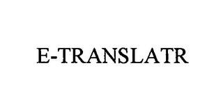 E-TRANSLATR 