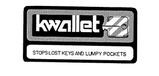 KWALLET STOPS LOST KEYS AND LUMPY POCKETS 