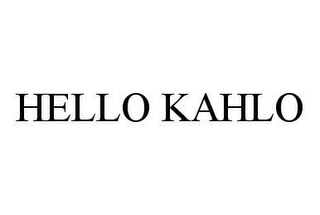 HELLO KAHLO 