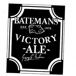 BATEMANS VICTORY ALE EST. 1874. GEORGE G. BATEMAN 
