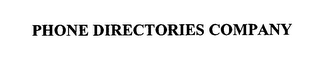 PHONE DIRECTORIES COMPANY 