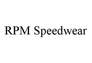 RPM SPEEDWEAR 